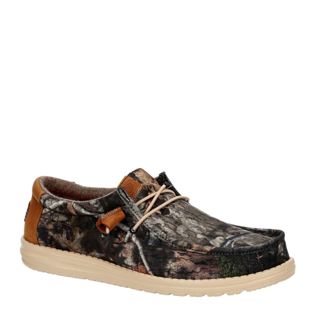 MENS WALLY MOSSY OAK SLIP ON SNEAKER