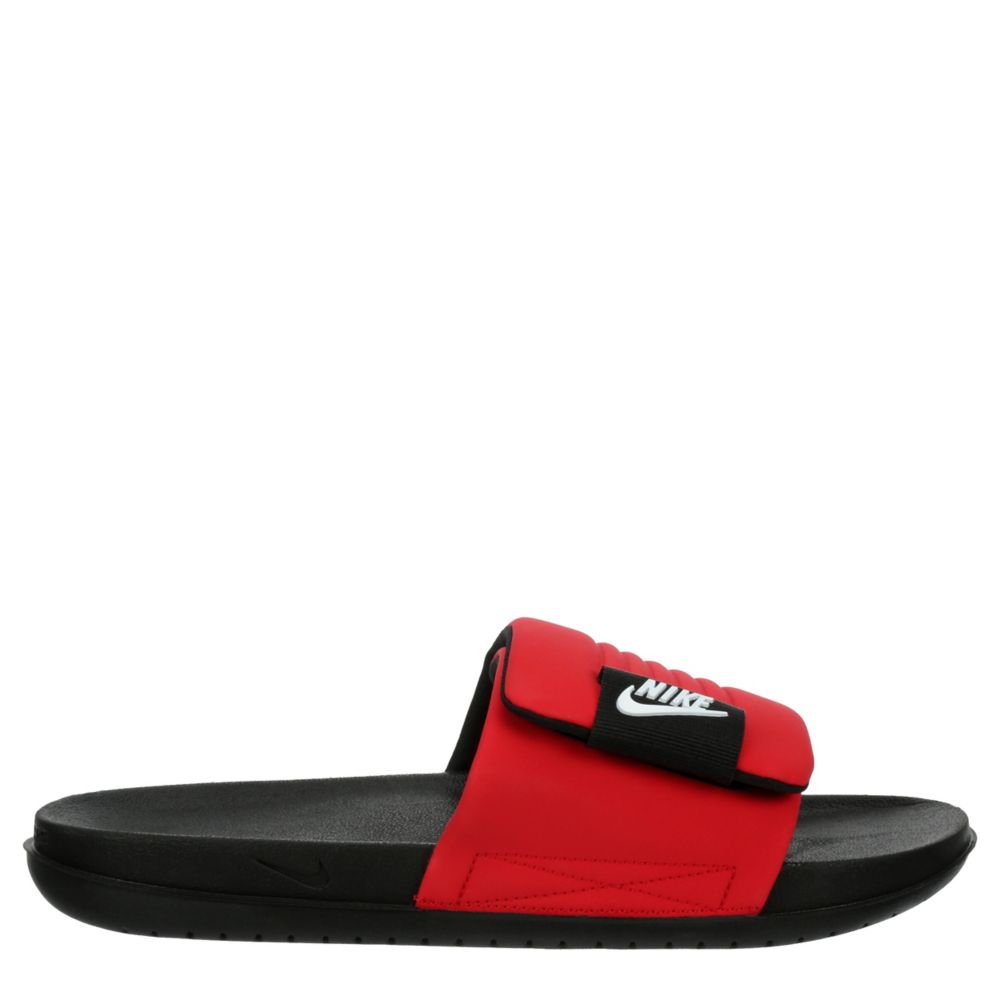 Red nike slides discount mens