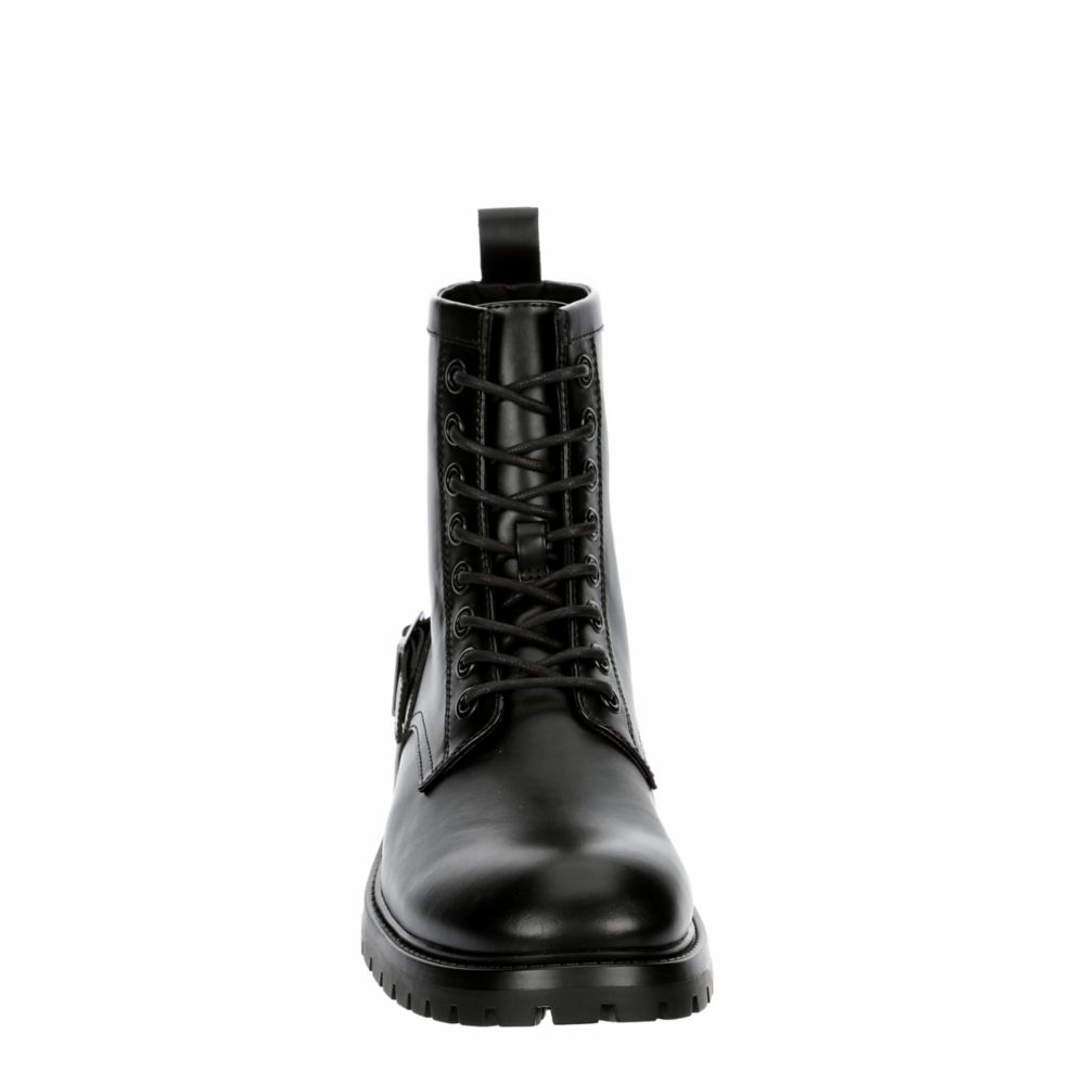 Black Mens Force Lace up Boot Restoration Rack Room Shoes