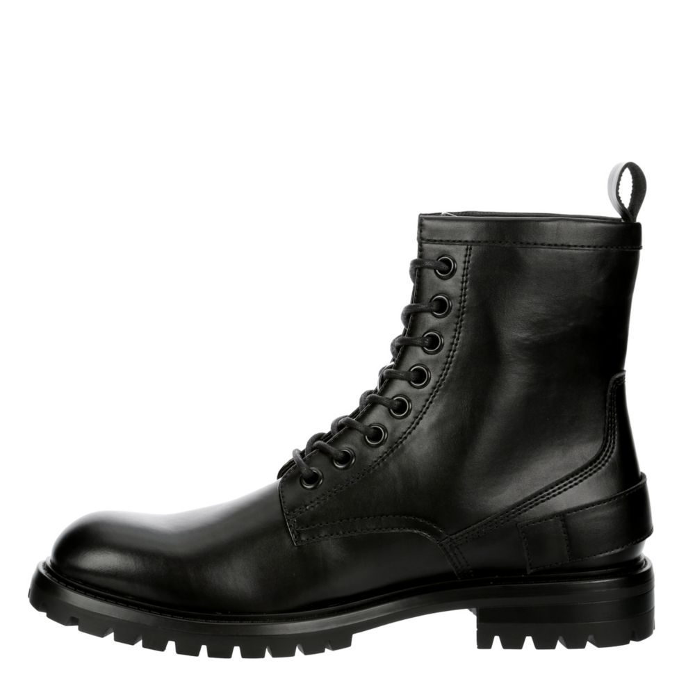 Black Mens Force Lace up Boot Restoration Rack Room Shoes