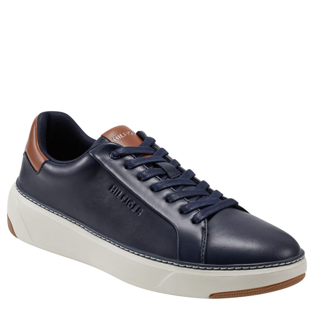 Tommy Hilfiger leather sneakers in navy