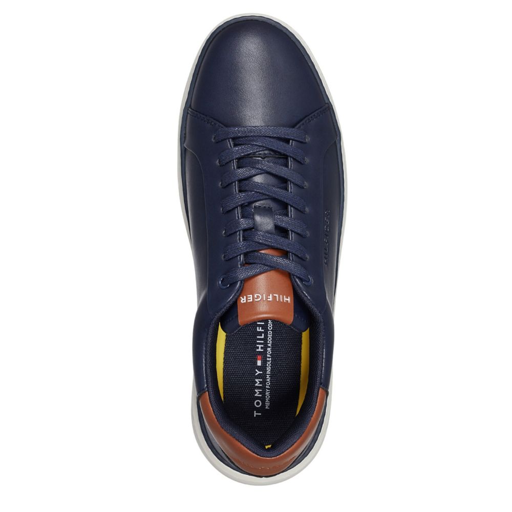 Tommy Hilfiger leather sneakers in navy