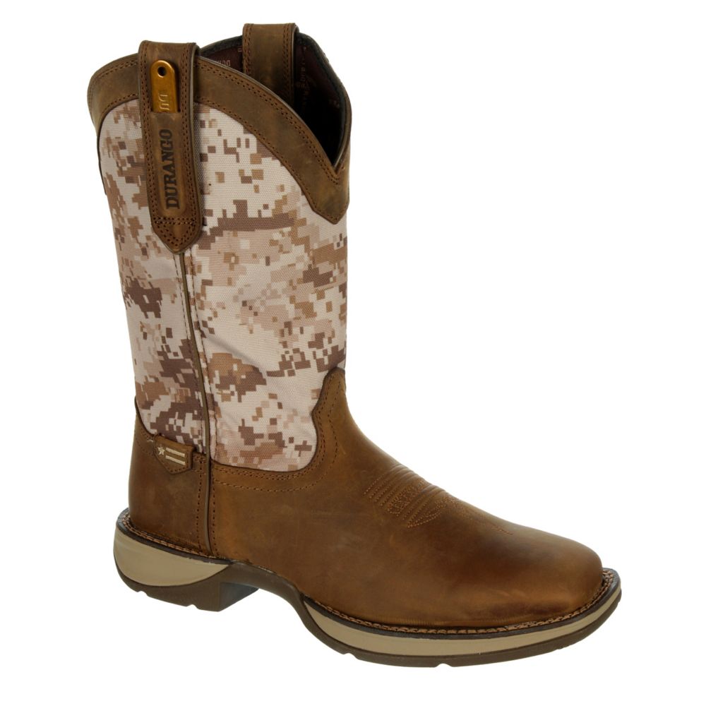 MENS REBEL DESERT CAMO WESTERN BOOT