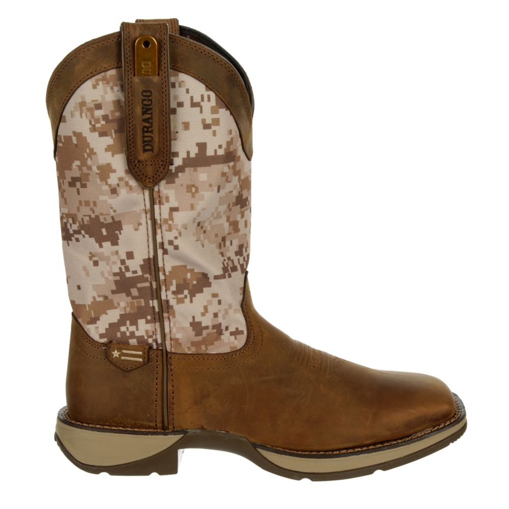 MENS REBEL DESERT CAMO WESTERN BOOT