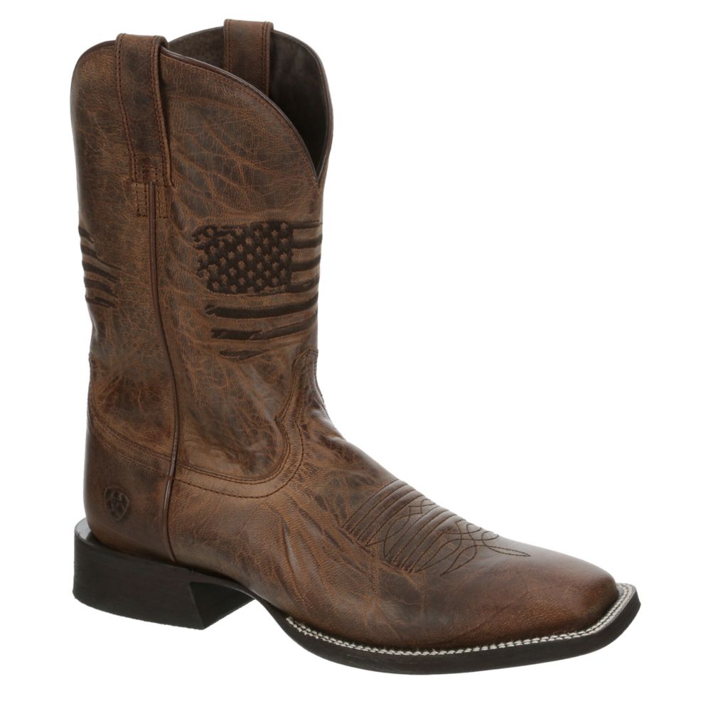 ARIAT MENS CIRCUIT PATRIOT WESTERN BOOT TAN