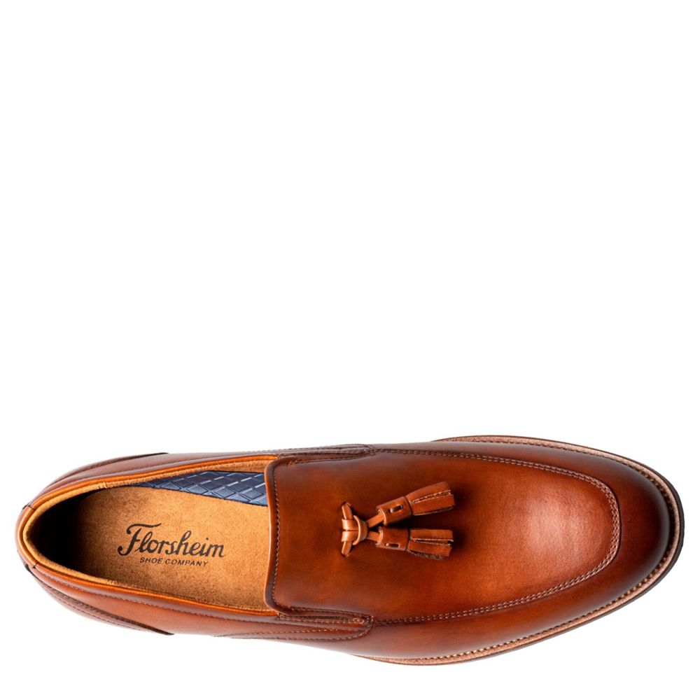 Cognac Florsheim Mens Rucci Moc Toe Tassel Loafer | Rack Room Shoes