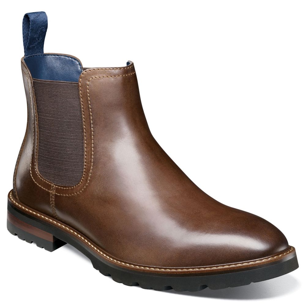 Tan Florsheim Mens Renegade Plain Toe Chelsea Boot Rack Room Shoes