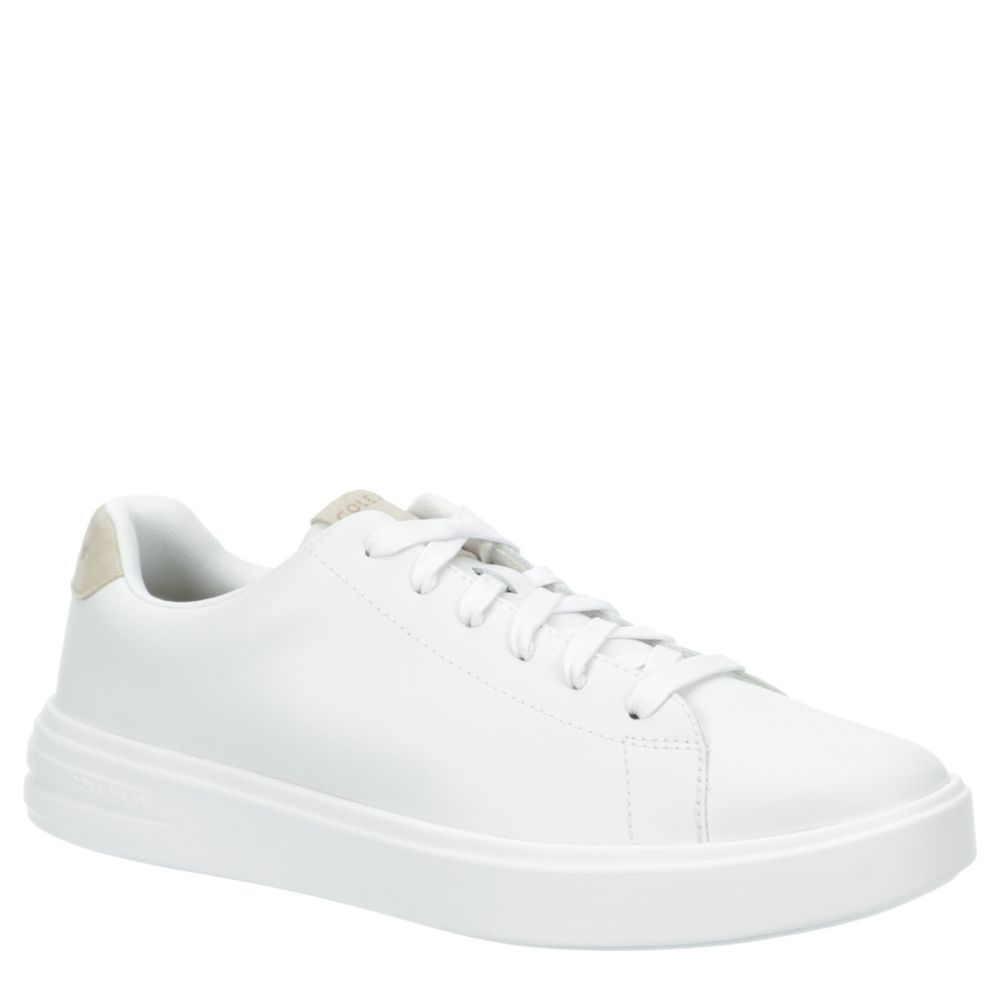 White Cole Haan Mens Grand+ Court Sneaker | Rack Room Shoes