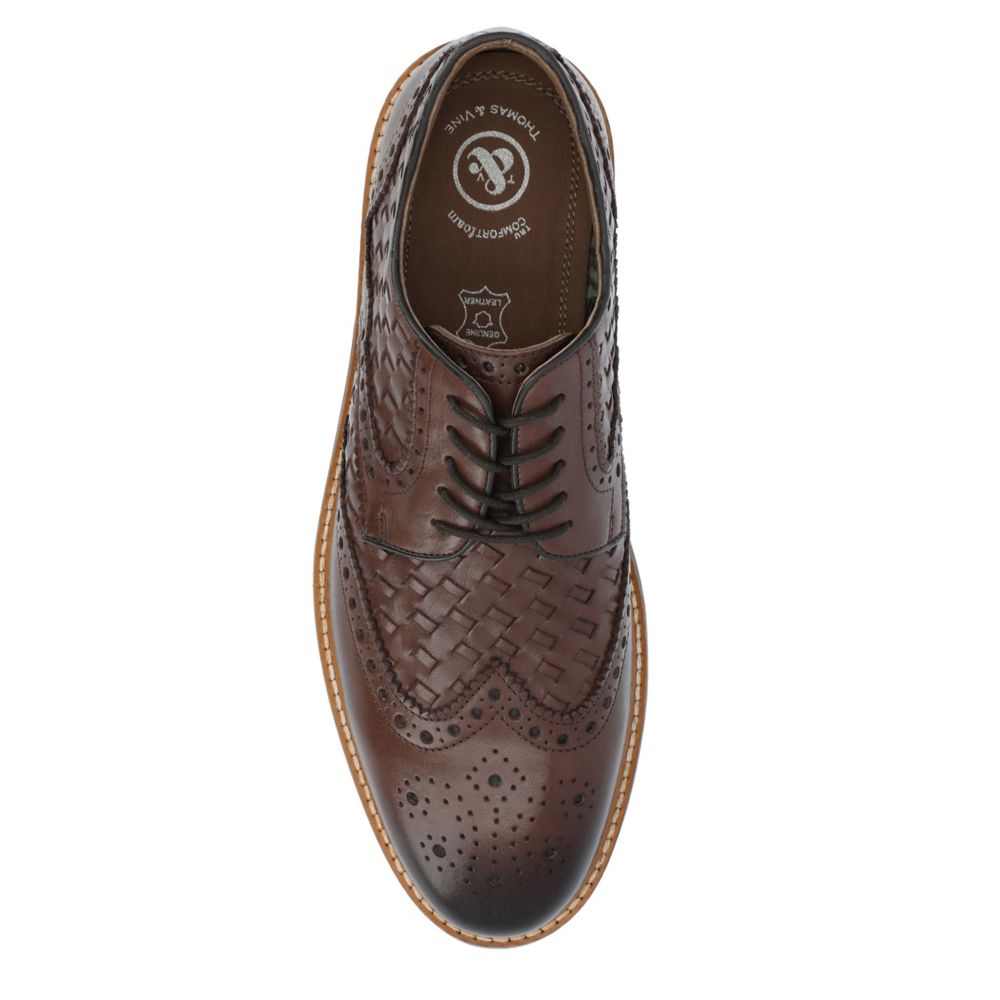 Brown Thomas & Vine Mens Radcliff Wingtip Oxford Rack Room Shoes