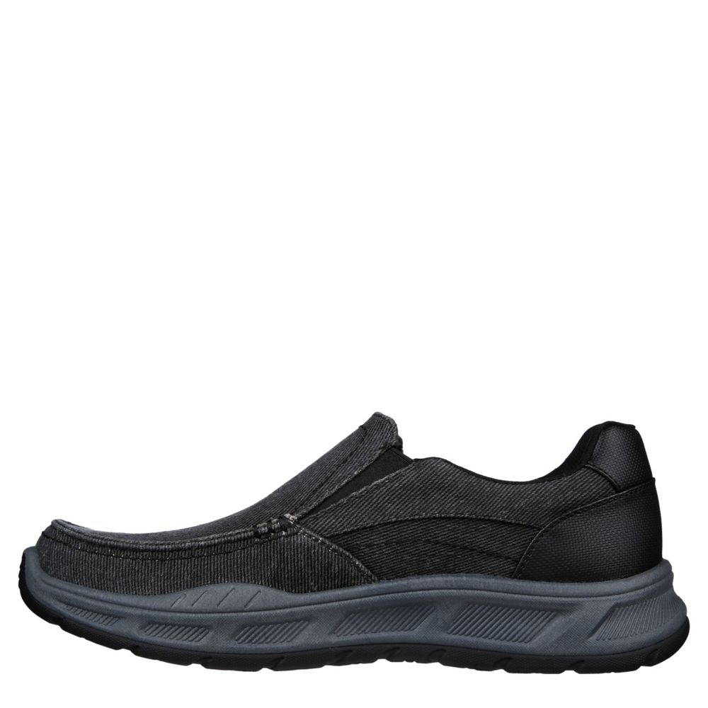 Black Skechers Mens Cohagen-vierra Slip On Sneaker | Rack Room Shoes