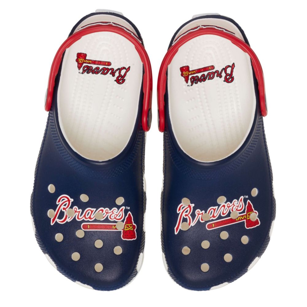 CROCS UNISEX MLB ATLANTA BRAVES CLASSIC CLOG - NAVY