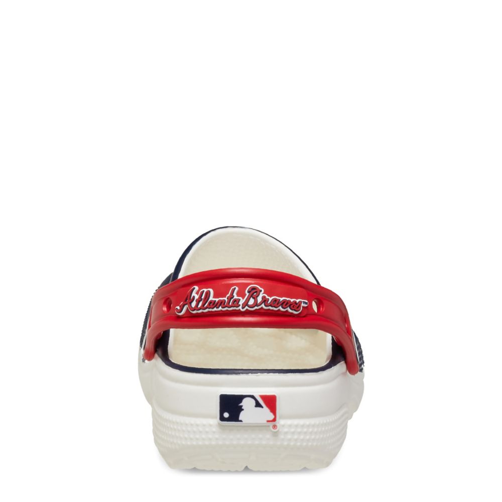 CROCS UNISEX MLB ATLANTA BRAVES CLASSIC CLOG - NAVY