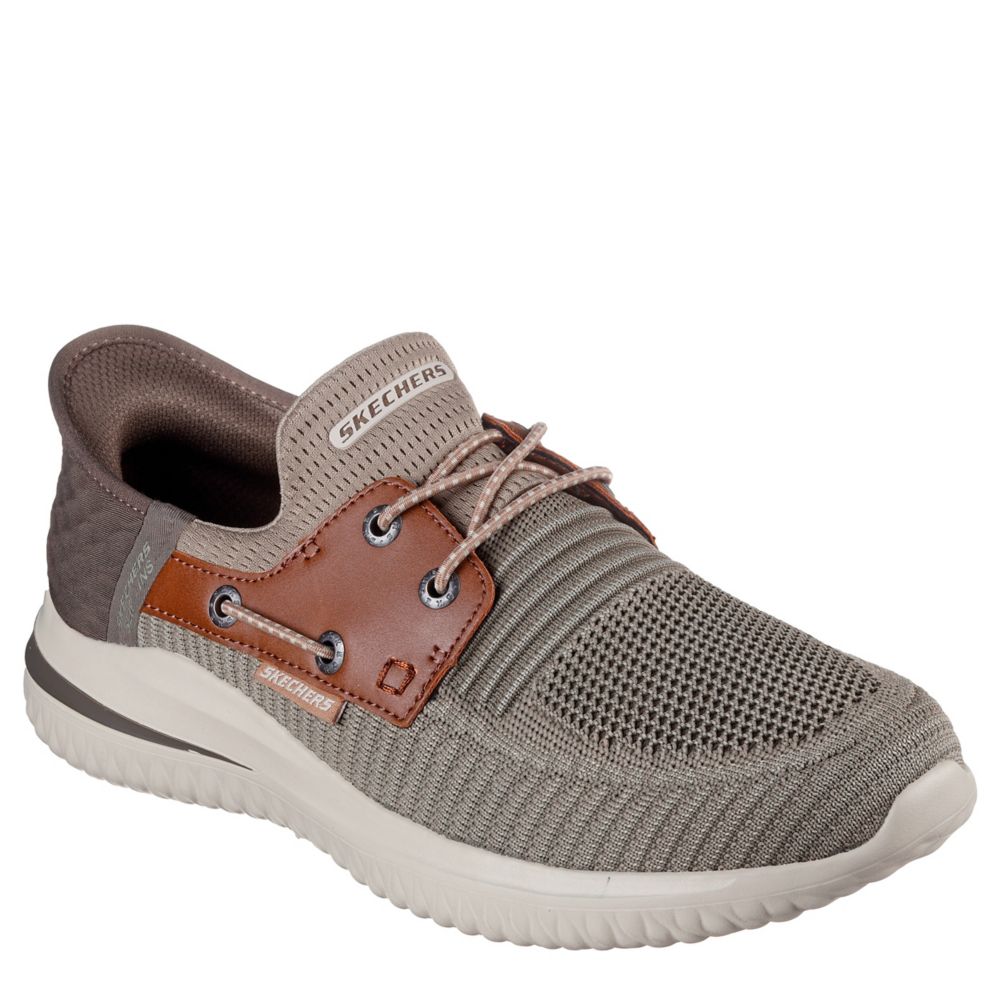 Mens tan skechers best sale