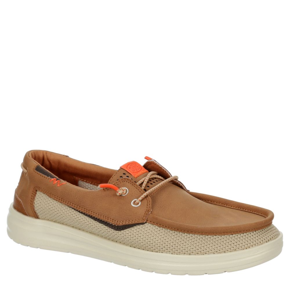 HEYDUDE MENS WELSH BOAT SHOE TAN