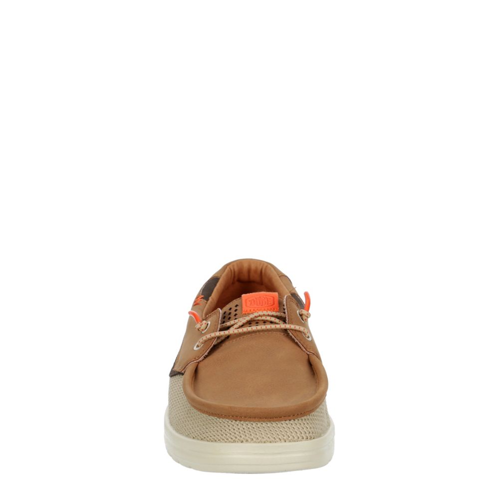 HEYDUDE MENS WELSH BOAT SHOE - TAN