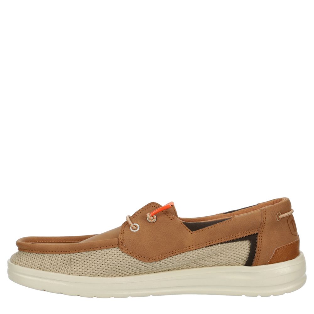 HEYDUDE MENS WELSH BOAT SHOE - TAN