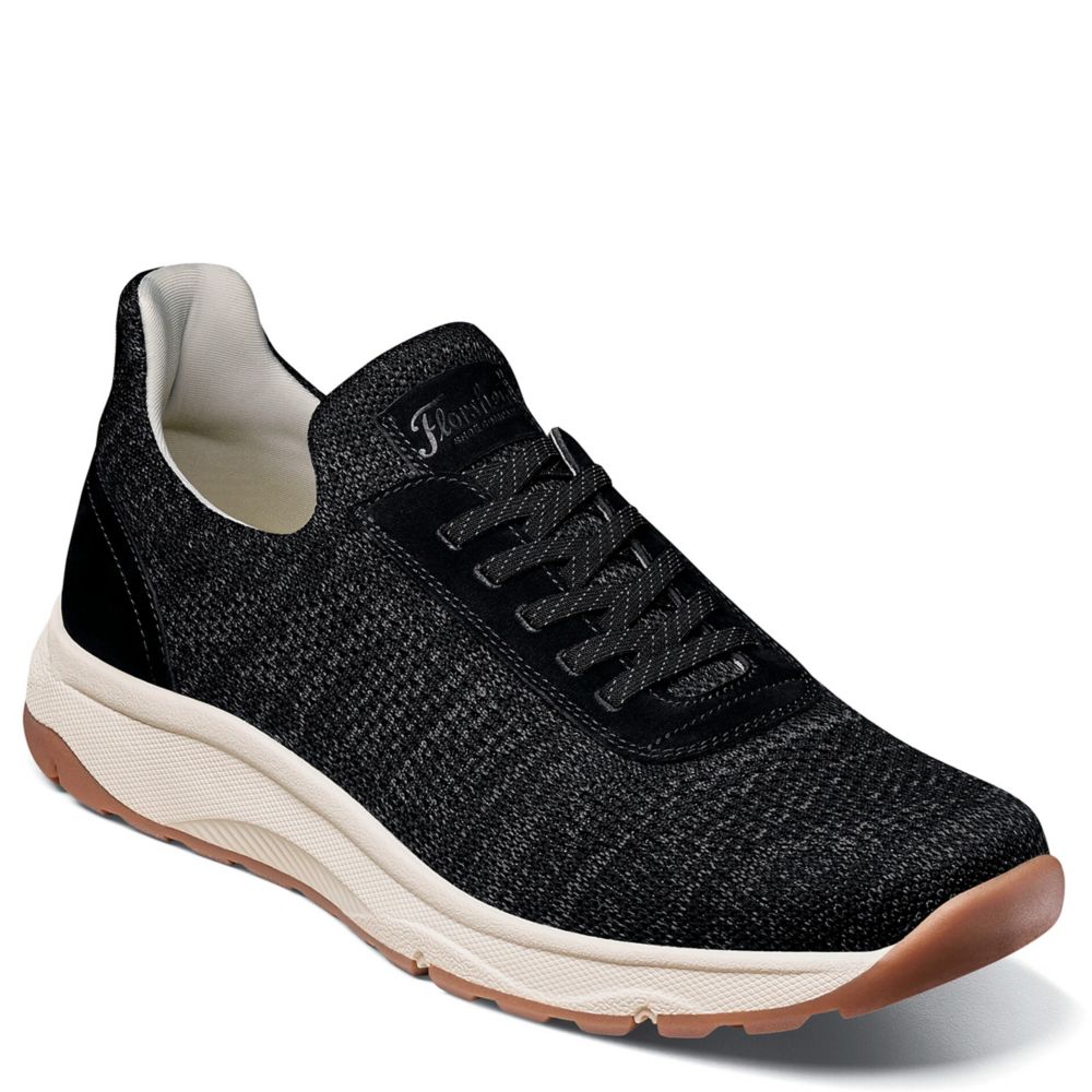 MENS SATELLITE KNIT ELASTIC LACE SLIP ON SNEAKER