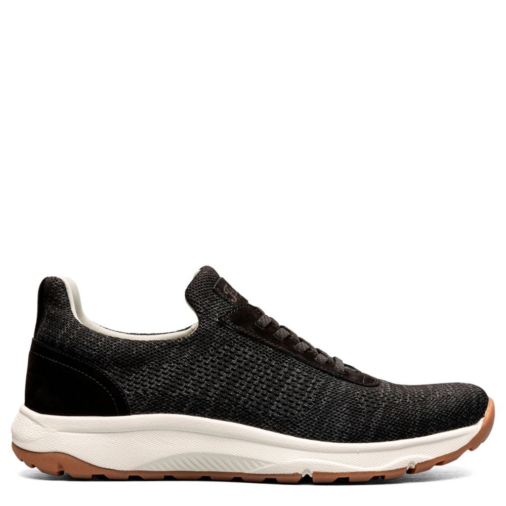 MENS SATELLITE KNIT ELASTIC LACE SLIP ON SNEAKER