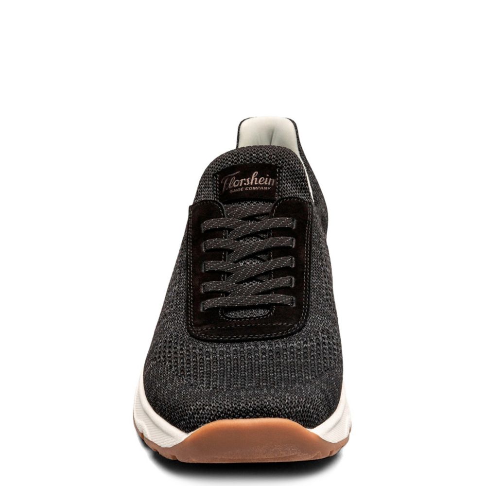 MENS SATELLITE KNIT ELASTIC LACE SLIP ON SNEAKER