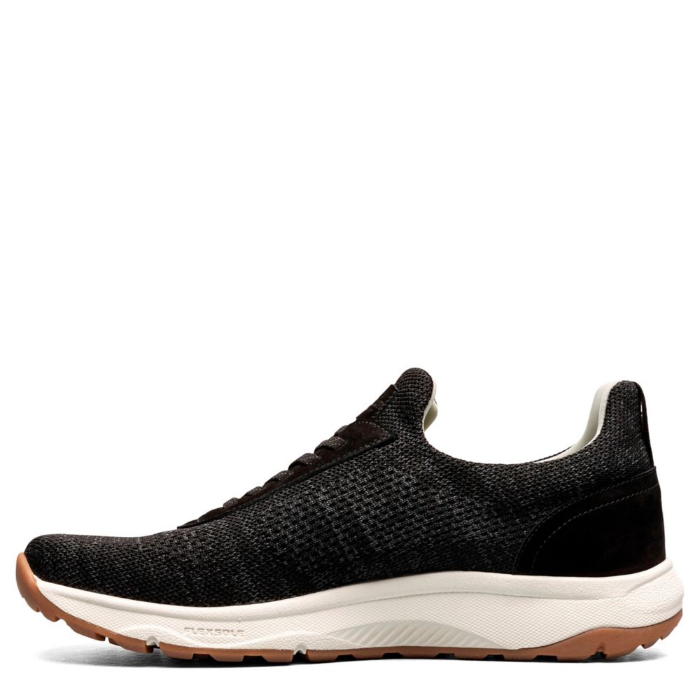 MENS SATELLITE KNIT ELASTIC LACE SLIP ON SNEAKER