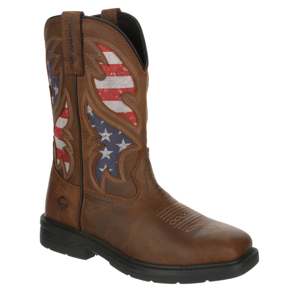 MENS RANCHER USA STEEL TOE WORK BOOT