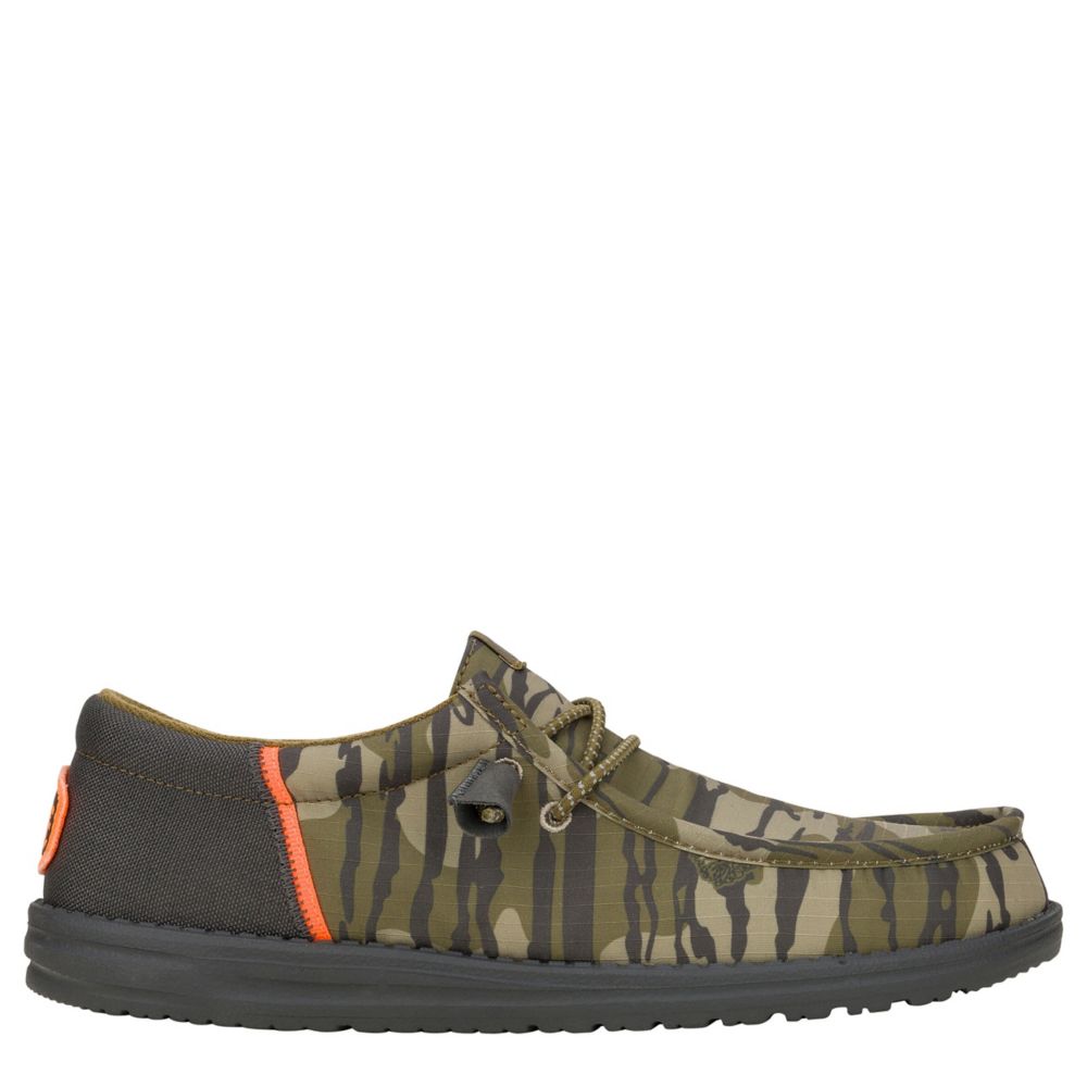 MENS WALLY MOSSY OAK SLIP ON SNEAKER