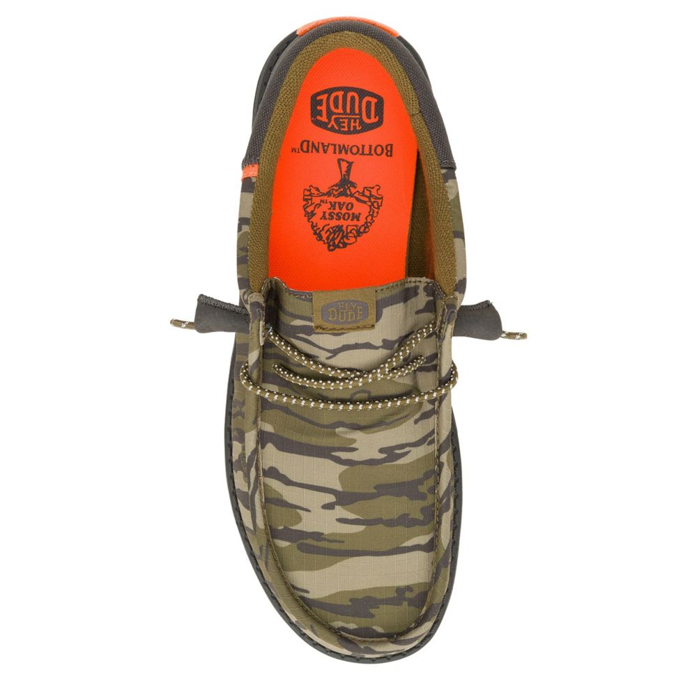 MENS WALLY MOSSY OAK SLIP ON SNEAKER