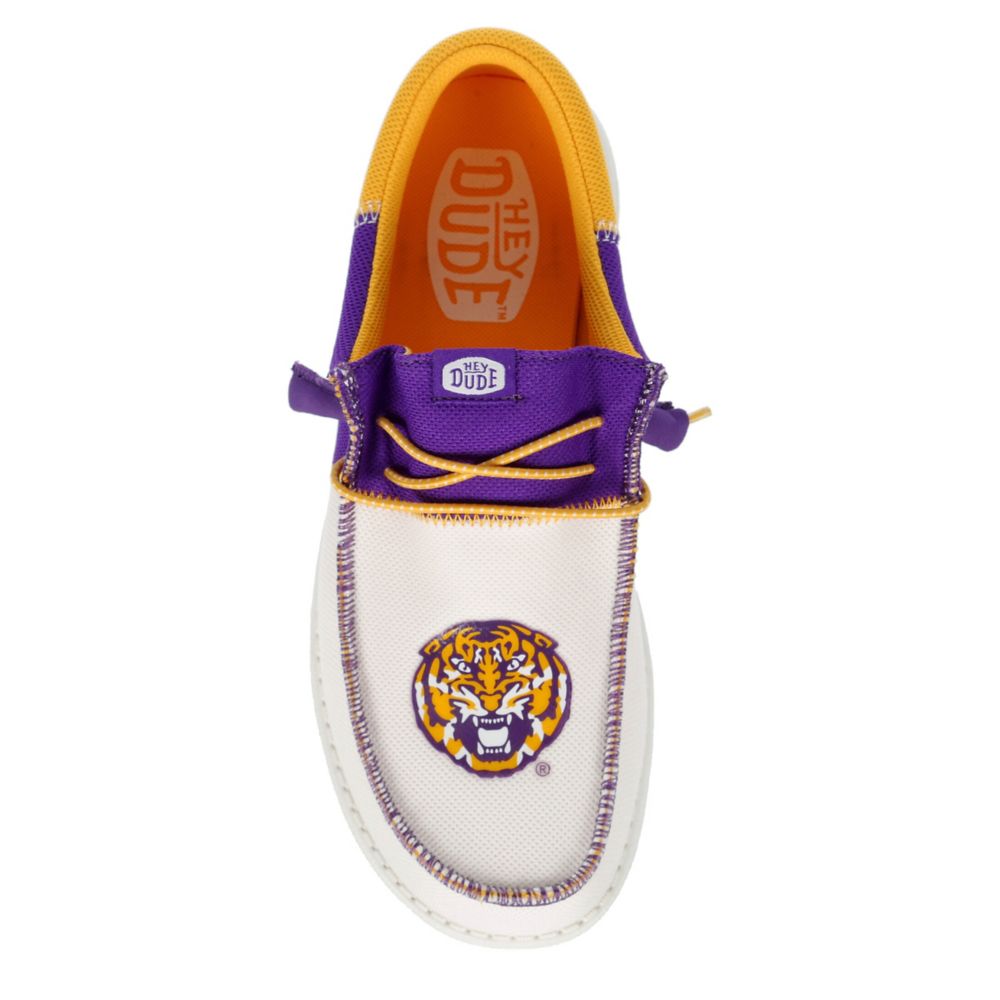 White Heydude Mens Wally Tri Lsu Slip On Sneaker Rack Room Shoes