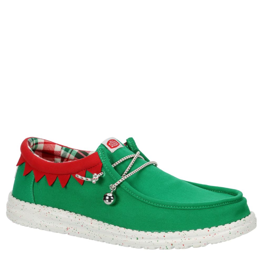 MENS WALLY HOLIDAY ELF SLIP ON SNEAKER