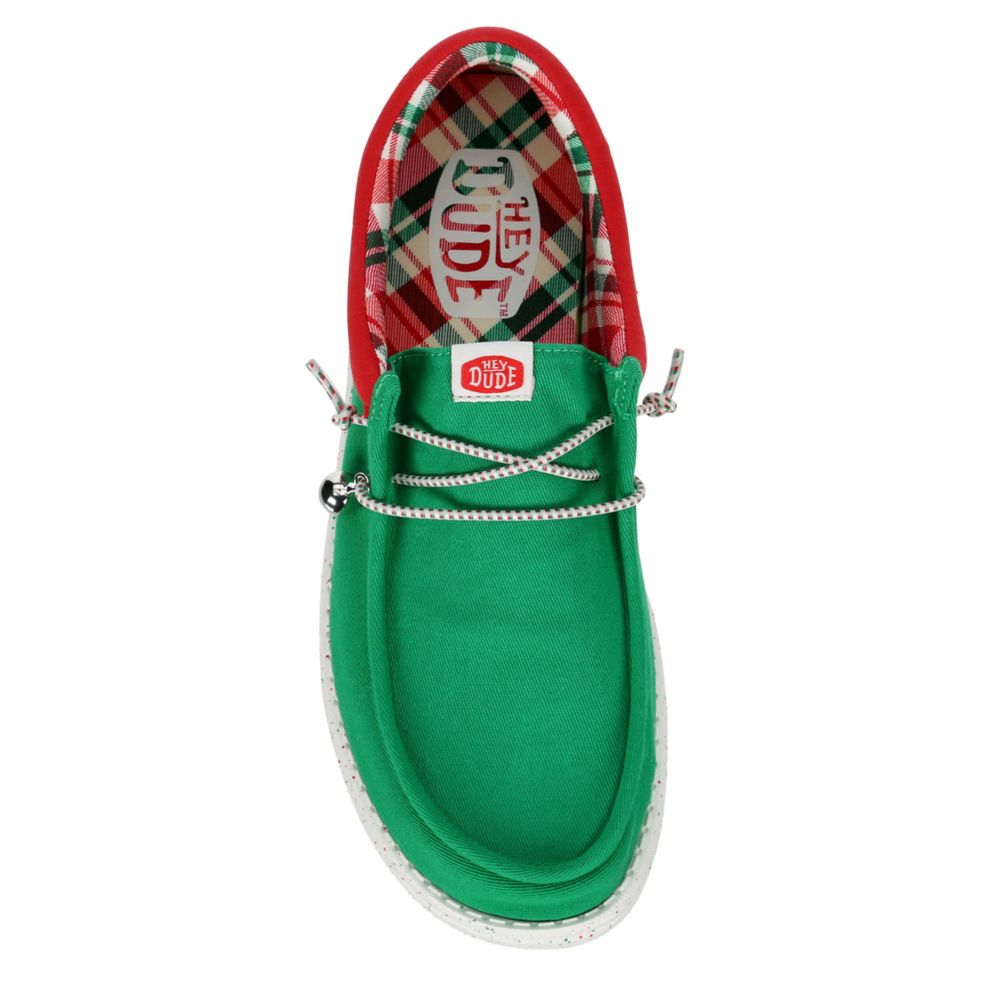 Green Heydude Mens Wally Holiday Elf Slip On Sneaker Rack Room Shoes