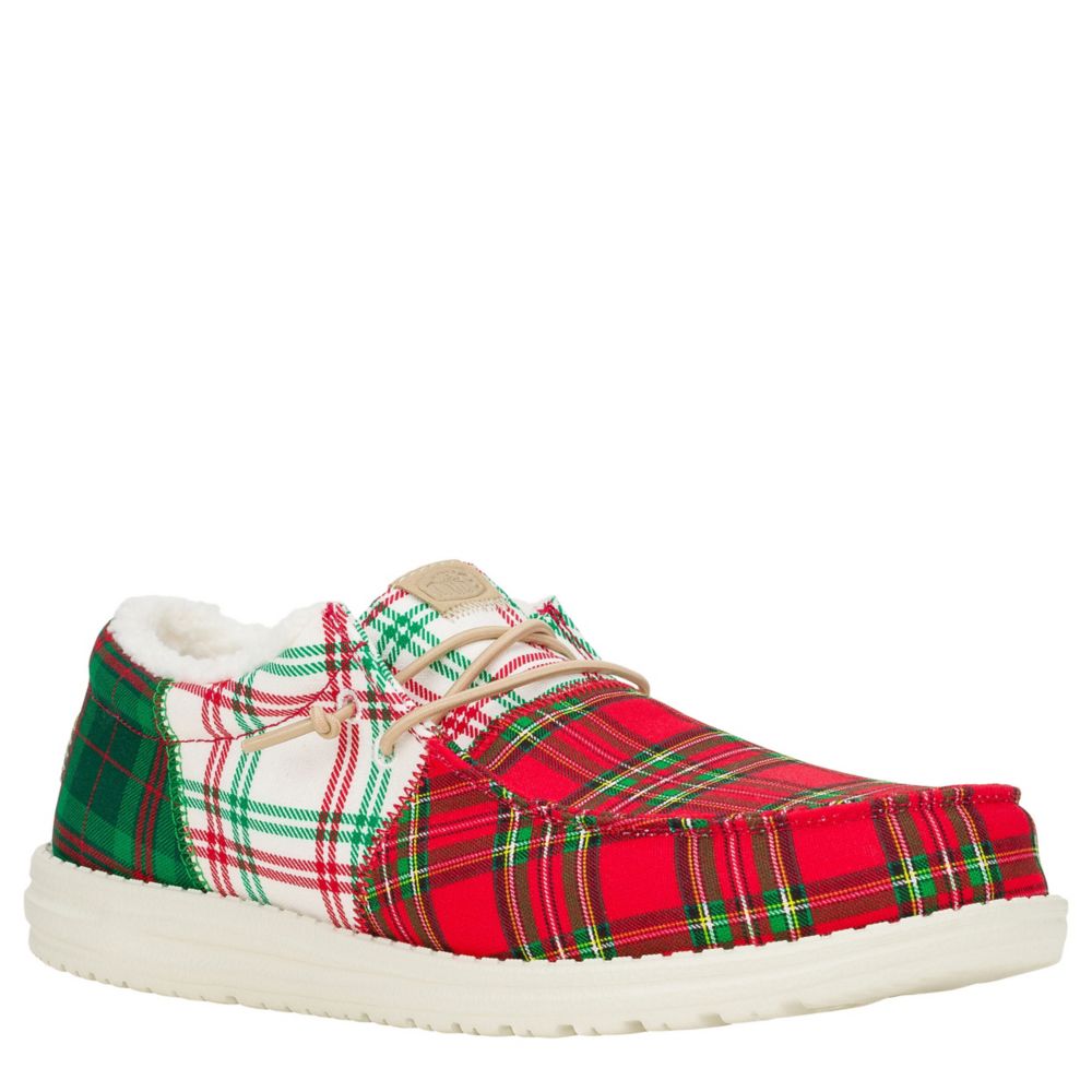 MENS WALLY TRI PLAID SLIP ON SNEAKER