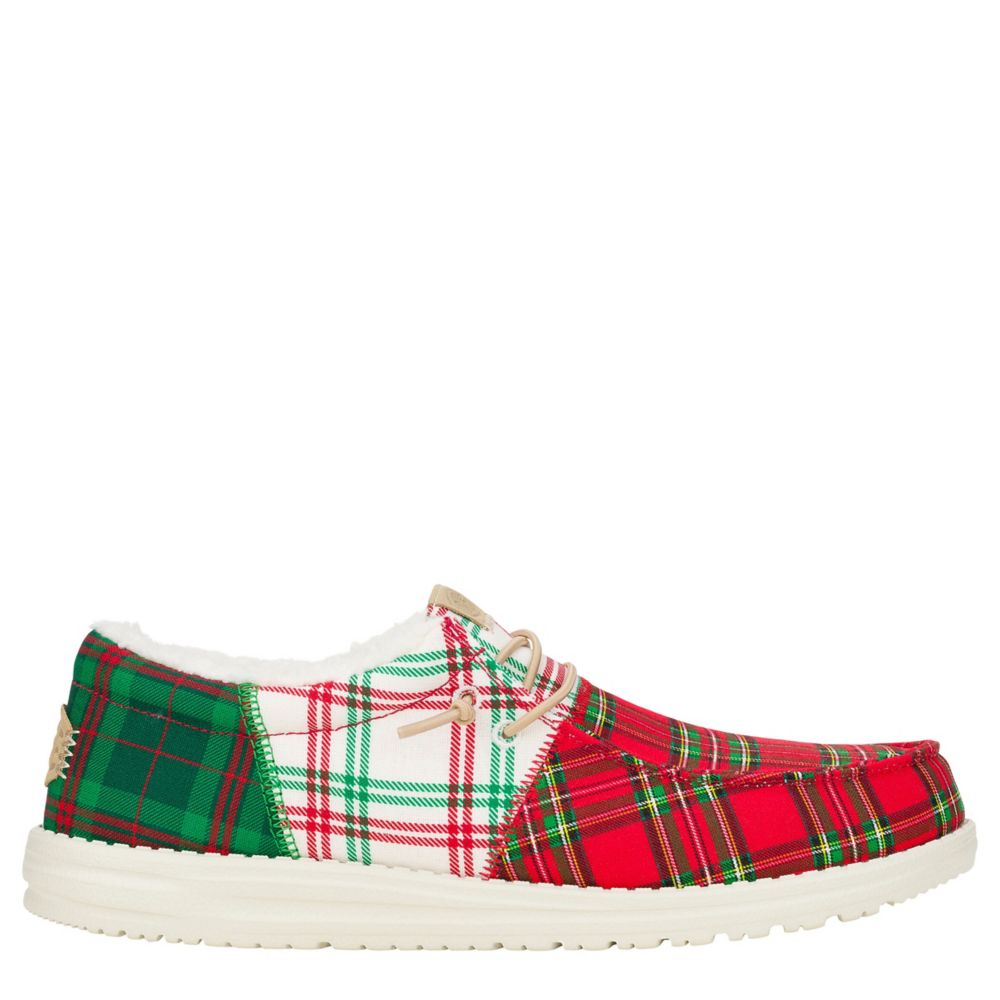 MENS WALLY TRI PLAID SLIP ON SNEAKER