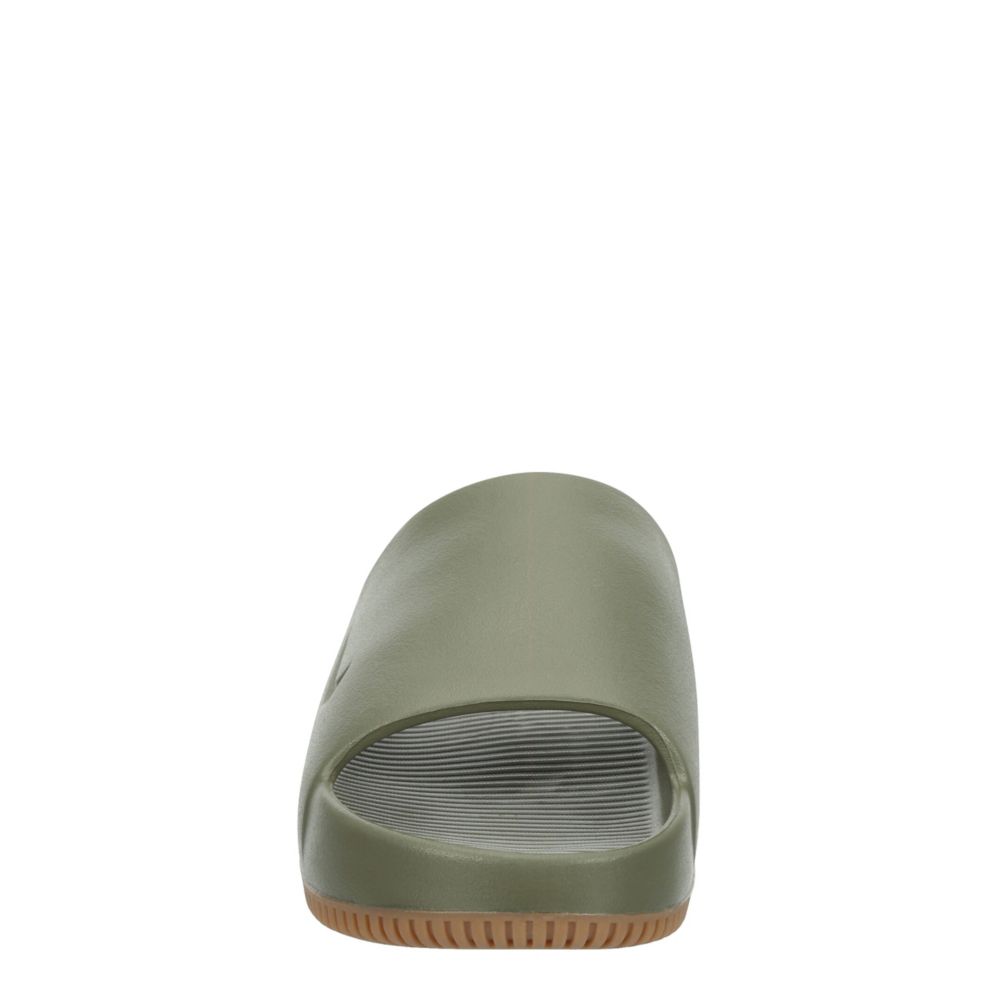 NIKE MENS CALM SLIDE SANDAL - OLIVE
