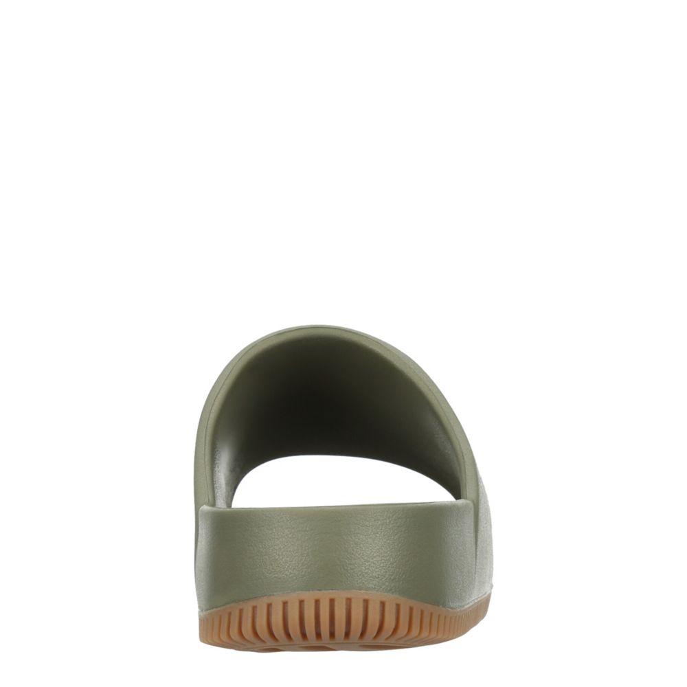 NIKE MENS CALM SLIDE SANDAL - OLIVE