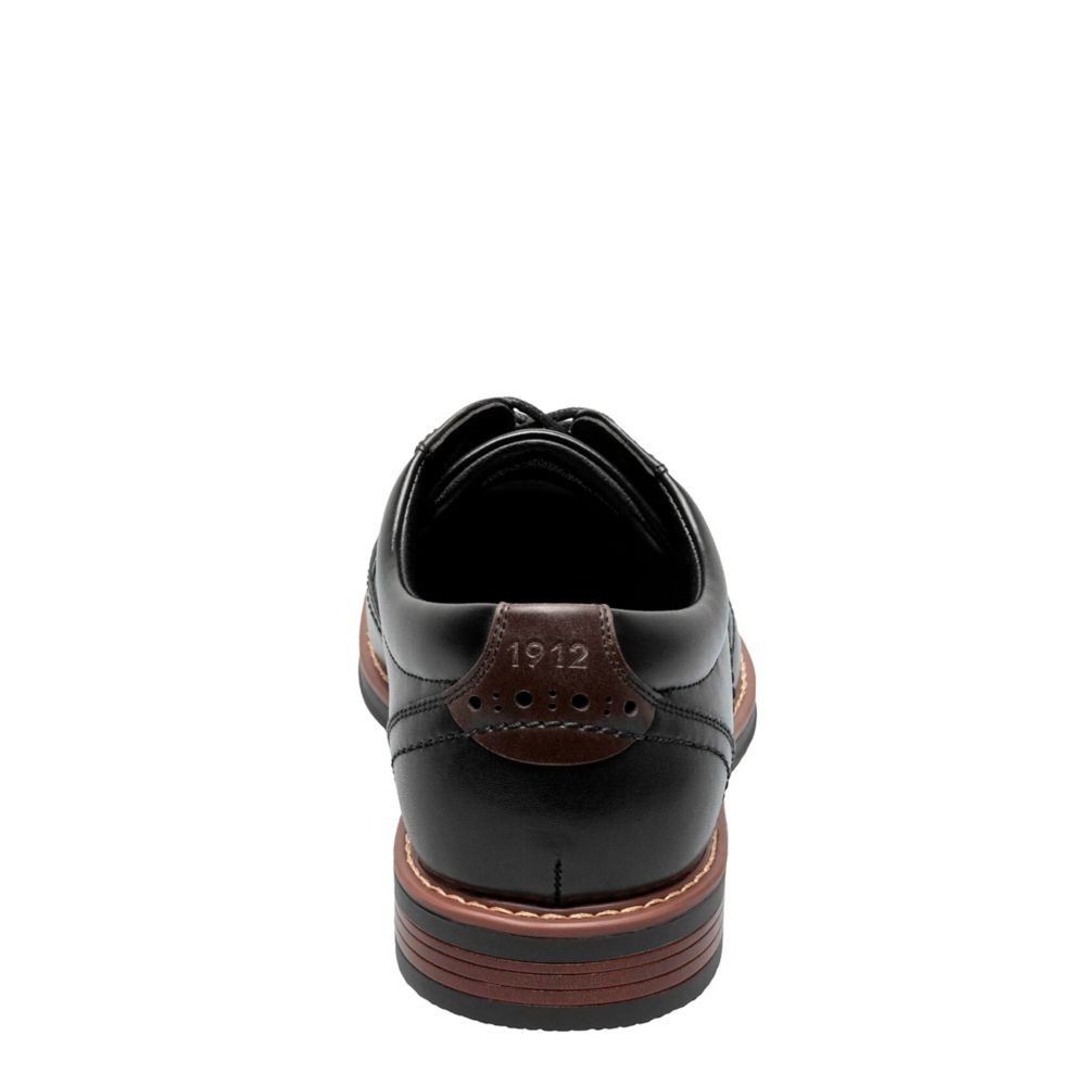Black Nunn Bush Mens Centro Flex Wingtip Oxford | Rack Room Shoes