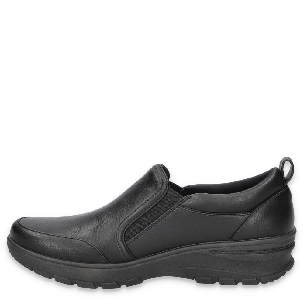 Easy Works Womens Garland Slip Resistant Work Shoe Work Safety Shoes - Black Size 6 2E