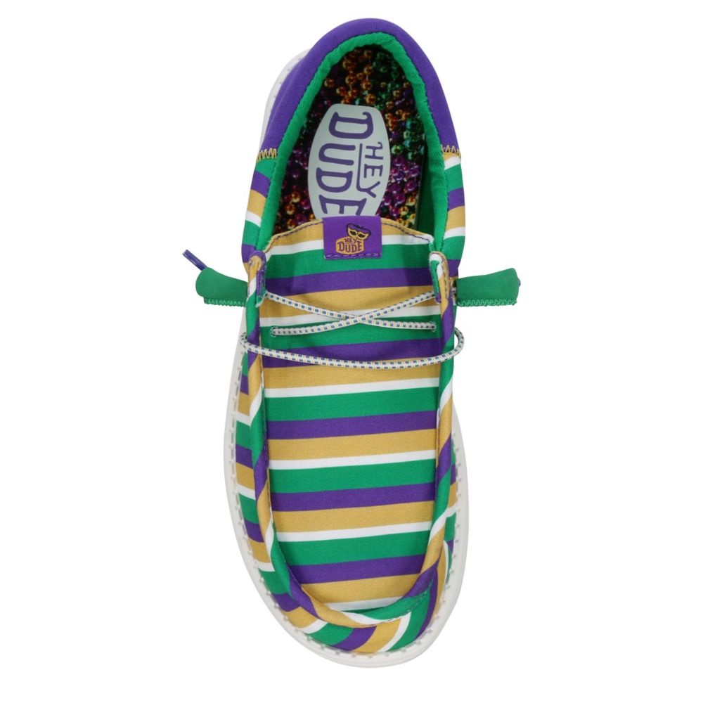 MENS WALLY MARDI GRAS SLIP ON SNEAKER