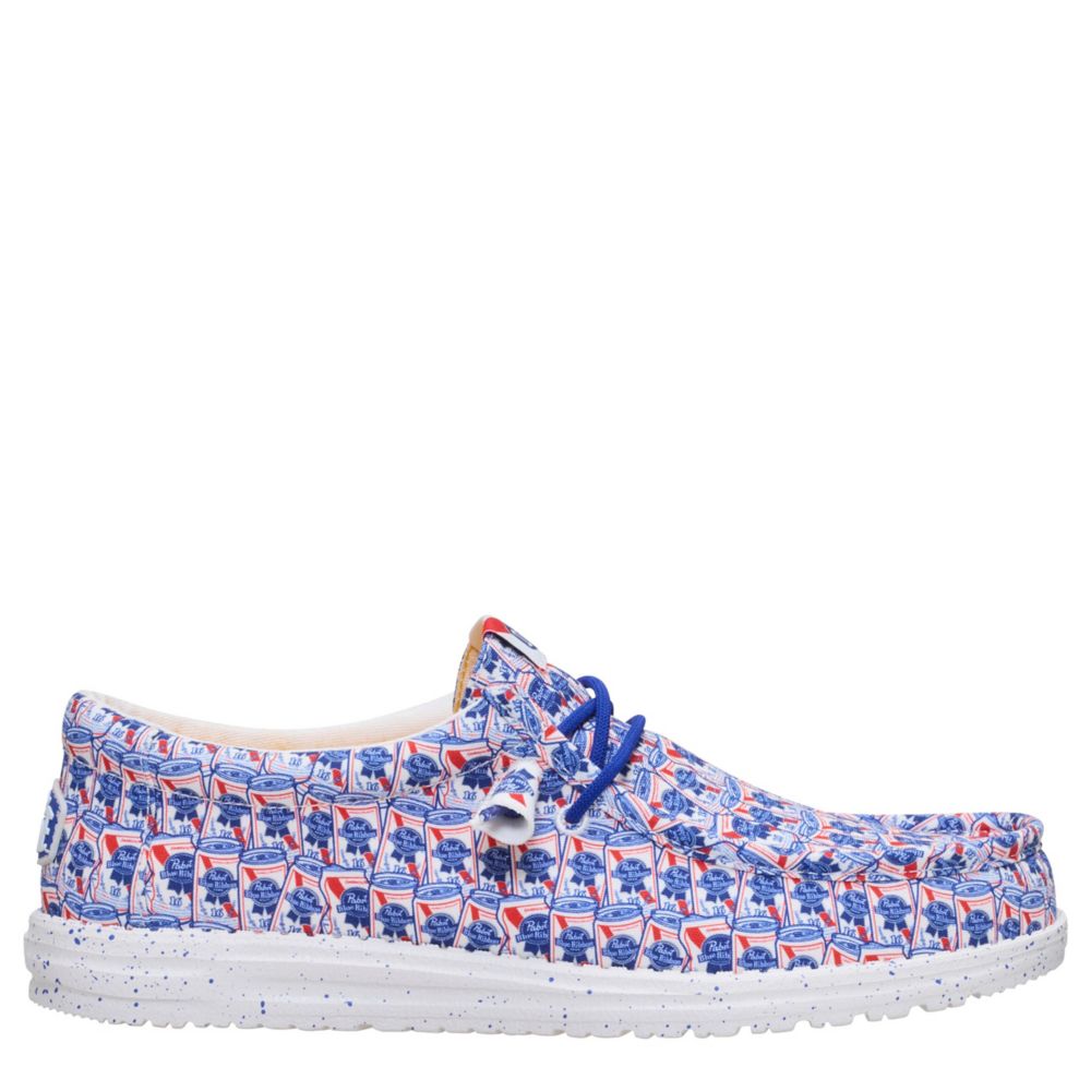 MENS WALLY PABST BLUE RIBBON SLIP ON SNEAKER