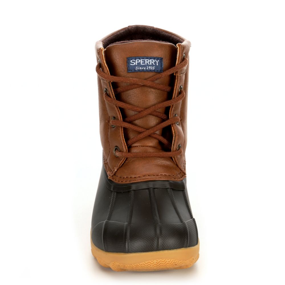 Tan Sperry Boys Port Boot Rain Boot 