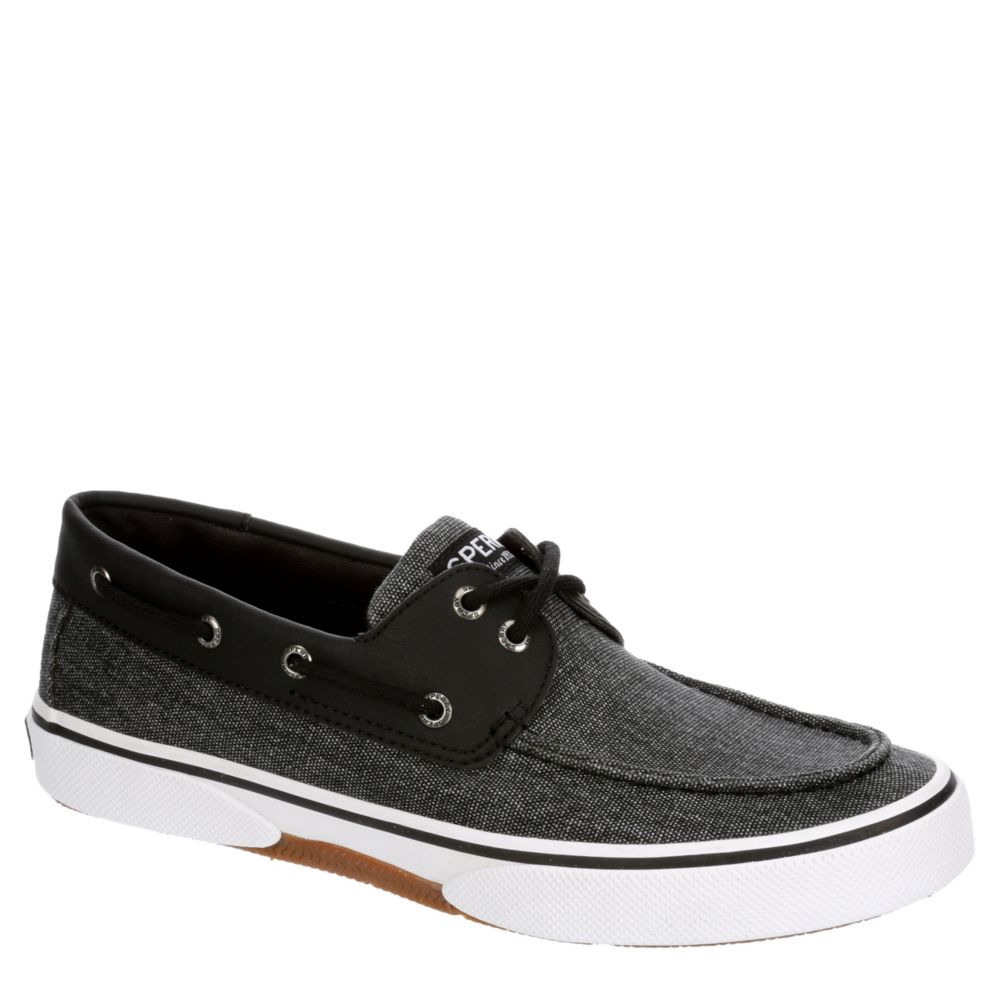 black sperry shoes mens