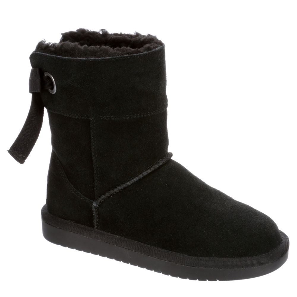 black fur boots for girls