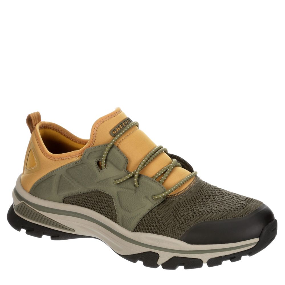 skechers memory foam olive