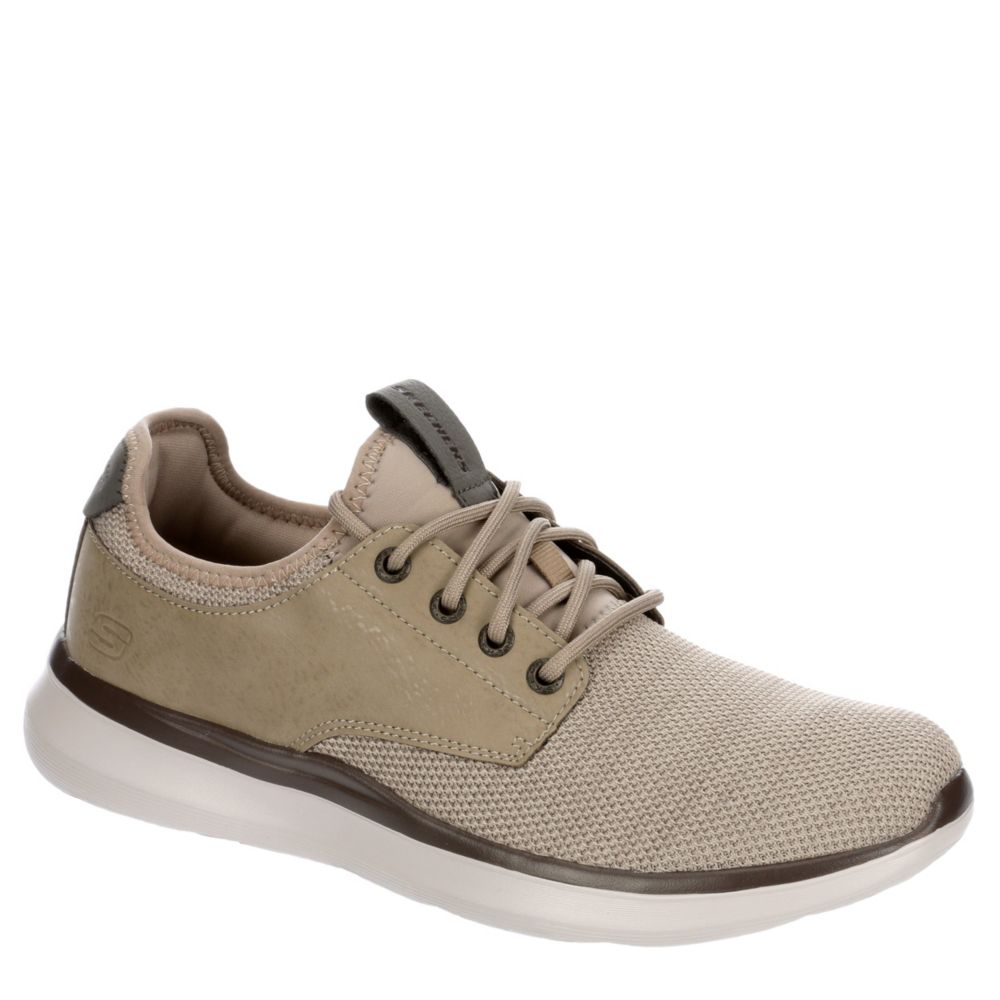 mens white skechers memory foam