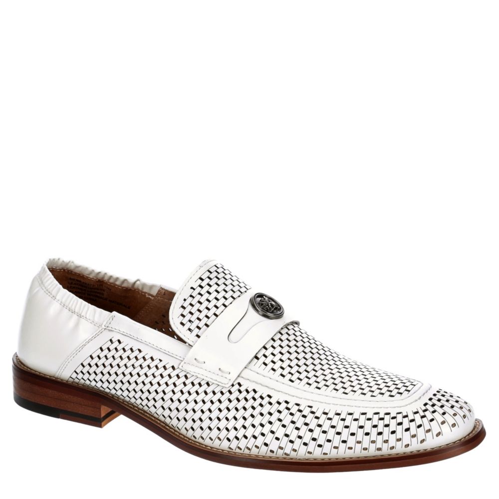 stacy adams white loafers