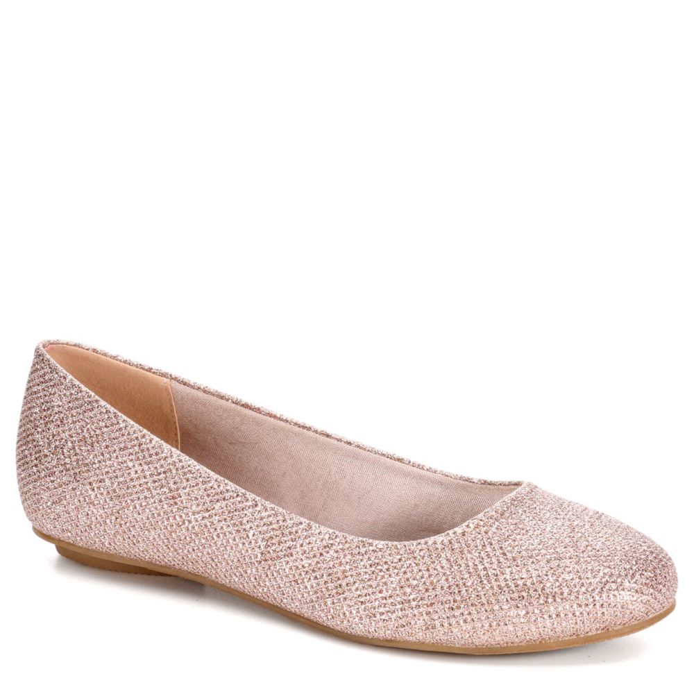 rose gold flats for women