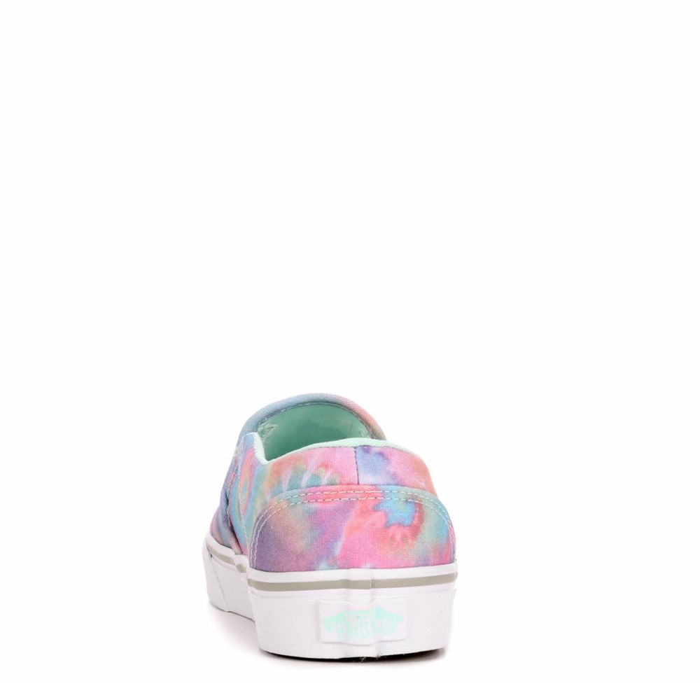 vans asher tie dye slip on