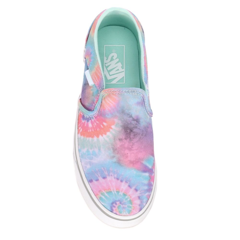 tie dye van slip ons