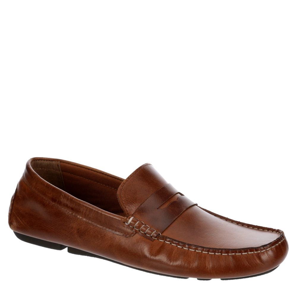 Cognac Franco Fortini Mens Daven Penny Loafer | Mens | Rack Shoes