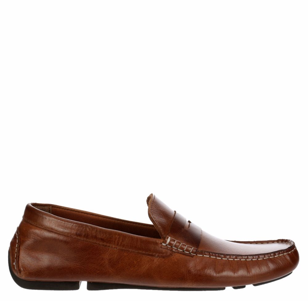 Cognac Franco Fortini Mens Daven Penny Loafer, Mens