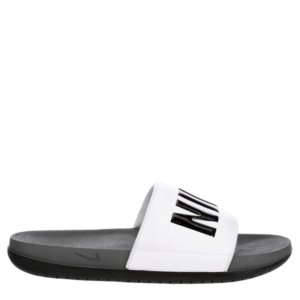 white nike slides mens